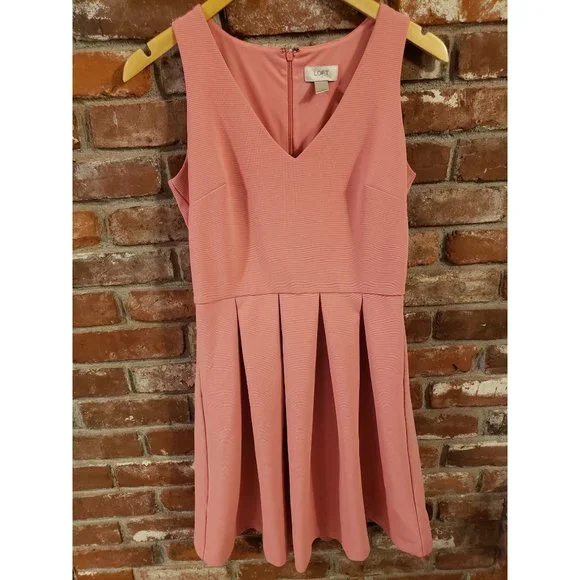 loft pleated dress Loft Lately Pleated Cutout Maxi Dress Size 10 Bright Pool Women's